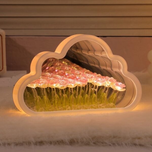 LAMPARA DE ROSAS INFINITA