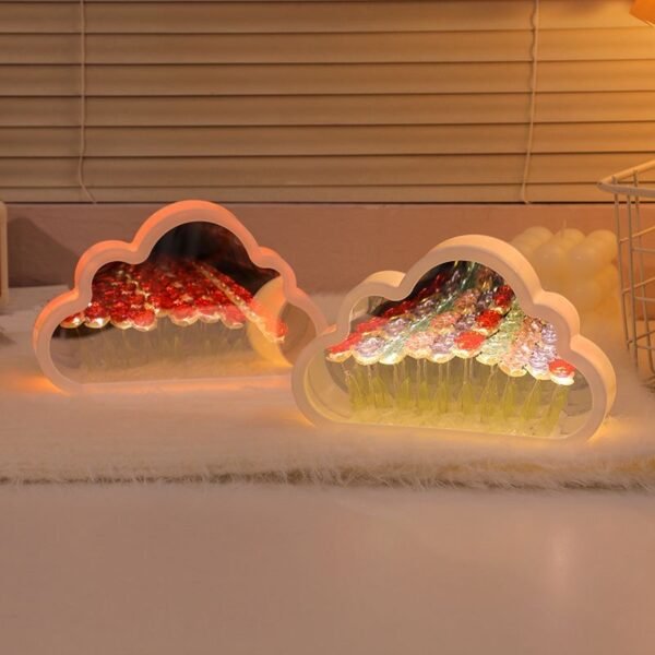 LAMPARA DE ROSAS INFINITA